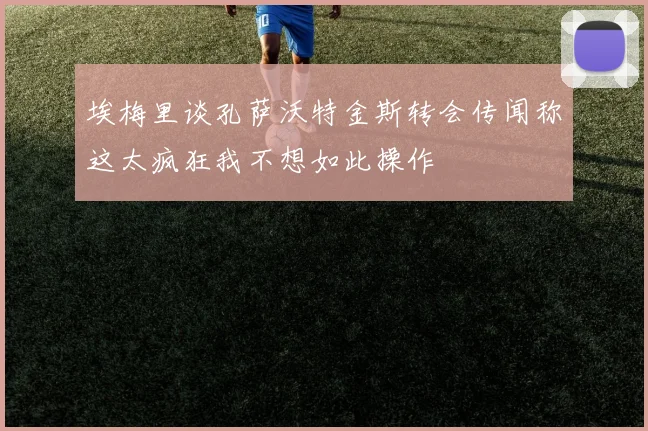 埃梅里谈孔萨沃特金斯转会传闻称这太疯狂我不想如此操作